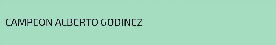 CAMPEON ALBERTO GODINEZ
